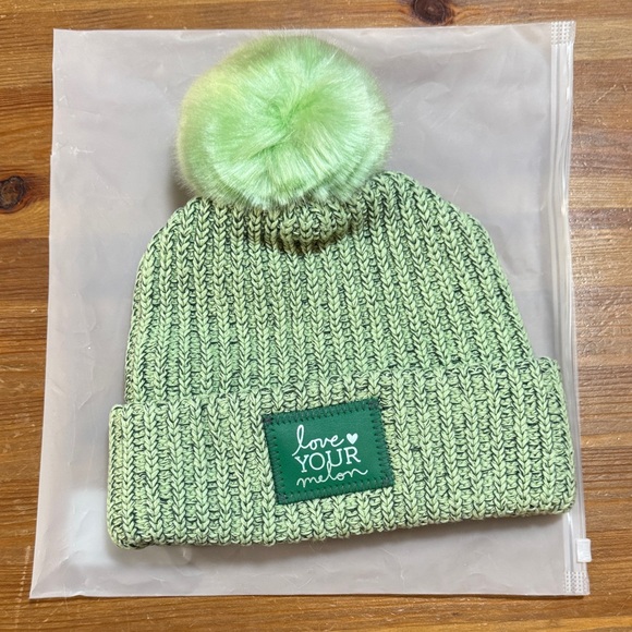 Love Your Melon Accessories - Love Your Melon Mint Green Kids Pom-Pom Beanie